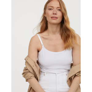 Майка для мам, що годують H&amp;M Mama Conscious 0534164-9 XL Біла (2000001787199) ТОП в Полтаві