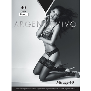 Панчохи Argentovivo Mirage 40 Den 3/4 р. Bianco (8051403068731) краща модель в Полтаві