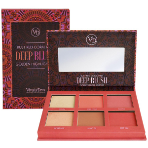 Палетка Viva La Diva Blush & Bronzing Powder Dream Cheek Palette Dark 6 г (7330906016793) ТОП в Полтаві