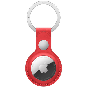 Шкіряний брелок Apple для AirTag з кільцем для ключів Red (MK103ZM/A) краща модель в Полтаві