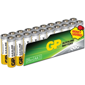 Батарейки GP SUPER ALKALINE 1.5 В 15AEPL-2VS20, LR6, AA 20 шт (4891199147470) ТОП в Полтаві