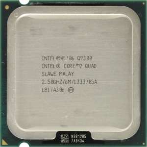 Процессор Intel Core 2 Quad Q9300 2.50GHz/6M/1333 (SLAWE) s775, tray