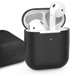 Класичний Силіконовий чохол AhaStyle для Apple AirPods Black (AHA-01020-BLK) ТОП в Полтаві