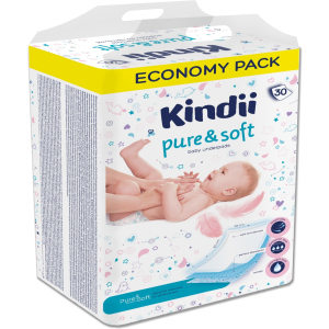 Одноразові пелюшки для дітей Kindii Pure & Soft 60х40 30 шт (5900095032304) ТОП в Полтаві