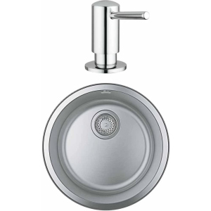 Кухонна мийка GROHE K Series K 200 31720SD0 з дозатором Contemporary 40536000 краща модель в Полтаві