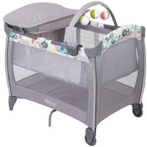 Манеж-кроватка Graco Contour Electra Patchwork (9D899PTWEU) ТОП в Полтаве