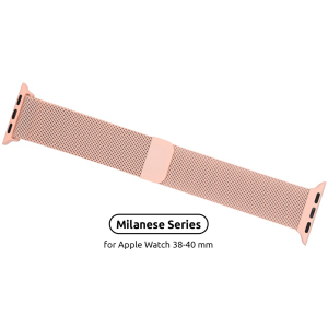 Ремінець Armorstandart Milanese Loop Band Apple Watch All Series 38-40 mm Pink (ARM55246) в Полтаві