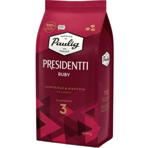 Кофе в зернах Paulig Presidentti Ruby 400 г (6411300176748) краща модель в Полтаві