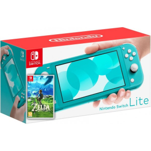 Nintendo Switch Lite Turquoise + Игра The Legend of Zelda: Breath of the Wild (русская версия) в Полтаве