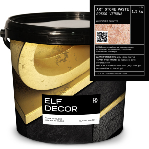 Декоративна штукатурка Elf Decor Art Stone Paste 1.5 кг Rosso Verona (mbaPasRos_1.5) в Полтаві