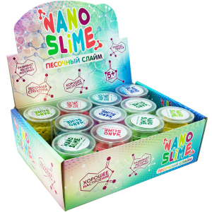 Упаковка піскових слаймів Nano slime 12 шт х 150 г (71834) (4820220561480) краща модель в Полтаві