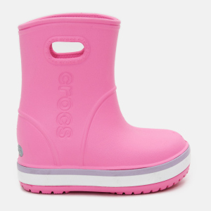 Гумові чоботи Crocs Crocband Rain Boot 205827-6QM-C7 23-24 Рожеві з лавандовим (191448410473) в Полтаві