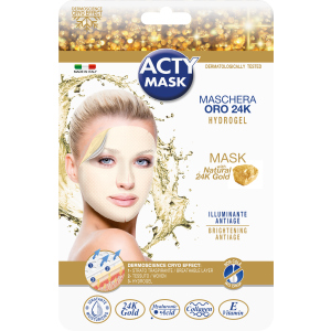 Гідрогелева маска для обличчя Acty Mask з 24-каратним золотом 1 шт (8017990165994)