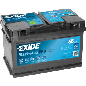 Автомобільний акумулятор Exide Start-Stop EFB 65 А·год Єв (-/+) Euro (650EN) (EL652) ТОП в Полтаві