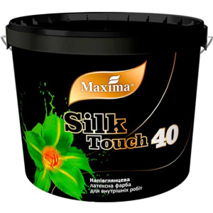 Напівглянцева латексна фарба "Silk Touch 40" Maxima 12 кг (4823083307806) ТОП в Полтаві