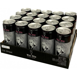 Упаковка слабоалкогольного винного ігристого напою Win-Win Розе Фрозен 0.33 л х 20 шт 5.5-6% (4820236721045) в Полтаві