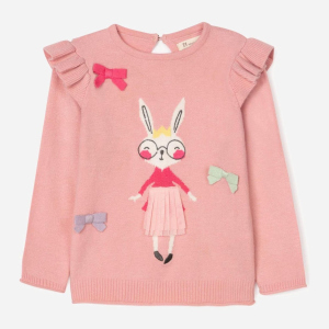 Джемпер Zippy Bunny Knit 3103297101 95 см Lightpink (5602156826456) краща модель в Полтаві