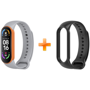 Xiaomi Mi Band 6 MiJobs двоколірний сірий/помаранчевий (MJ6-DSS007GO)