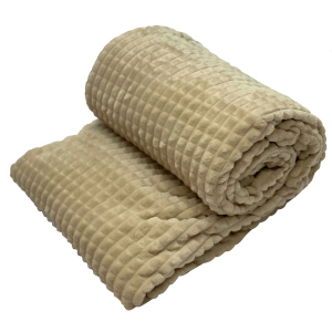 Плед-Покрывало Novita Люкс Ecotton Beige 150х200 (ROZ6400068760) лучшая модель в Полтаве