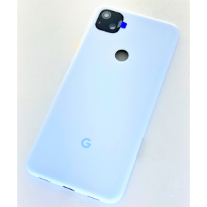 Задняя крышка Google Pixel 4a, голубая, Barely Blue, оригинал (Китай) + стекло камеры High Copy лучшая модель в Полтаве