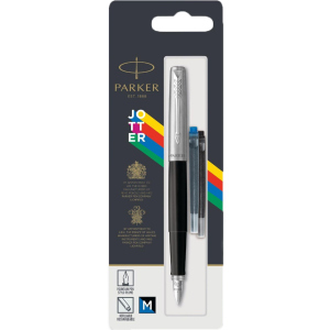 купити Ручка перова Parker Jotter 17 Standart Black CT FP M блістер (15 616)