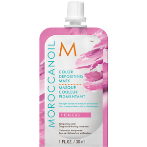 Маска с эффектом цвета MoroccanOil Color Depositing Mask цвет Hibiscus 30 мл (7290113140677)