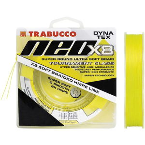 Шнур Trabucco Dyna-Tex Neo X8 Light Yellow 150 м х 0.16 мм 8.16 кг (054-11-016) надежный