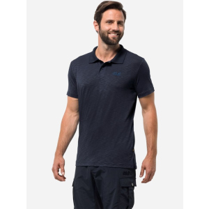 Поло Jack Wolfskin Travel Polo Men 1804542-1010 L (4055001452972) краща модель в Полтаві