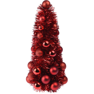 Искусственная елка Christmas Decoration 15x15x33 см Красная (ACS200520) ТОП в Полтаве