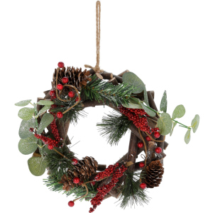 Вінок новорічний Christmas Decoration 22 х 7 х 22 см (YZB003920) в Полтаві