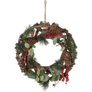 Вінок новорічний Christmas Decoration 30 х 8 х 30 см (YZB003930)