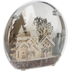 Декоративний світильник Christmas Decoration Будинки 25x6x22 см (CAA130441_будинку) в Полтаві