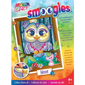 Набір для творчості Sequin Art Smoogles Сова 25х34 см (SA1812) краща модель в Полтаві