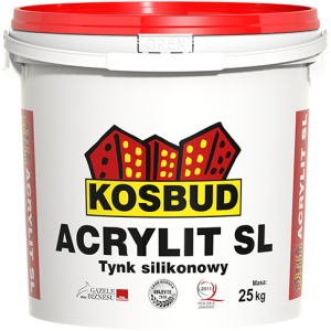 Штукатурка силіконова, KOSBUD ACRYLIT-SL, баранчик, база, цебро 25 кг ТОП в Полтаві