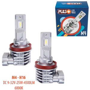 Автолампы Pulso M4-H16/LED-chips CREE/9-32v/2x25w/4500Lm/6000K (M4-H16) в Полтаве