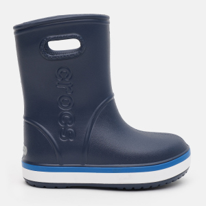 Гумові чоботи Crocs Kids Crocband Rain Boot K 205827-4KB-C10 27-28 Темно-сині (191448389694) краща модель в Полтаві