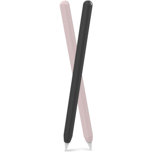 Силіконові чохли AhaStyle для Apple Pencil 2 комплект 2 шт Чорний, рожевий (AHA-01650-BNP) краща модель в Полтаві