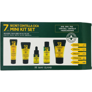 хороша модель Набір мініатюр May Island 7 Days Secret Centella Mini Kit Set з центелою для проблемної шкіри (8809515401836)