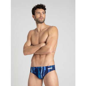 Плавки Arena M Team Painted Stripes Brief 003604-700 L-XL Navy-Multi Turquoise (3468336425138) лучшая модель в Полтаве