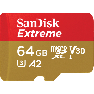 SanDisk microSDXC Extreme V30 64GB C10 UHS-I U3 (SDSQXA2-064G-GN6GN)