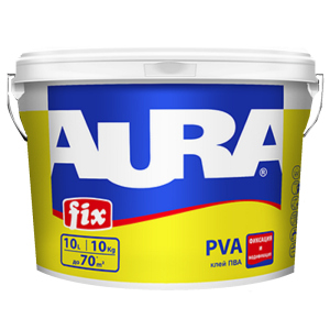 Клей AURA FIX PVA контактний 10кг краща модель в Полтаві