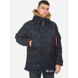 Парку Alpha Industries Slim Fit N-3B Parka L Replica Blue/Orange краща модель в Полтаві