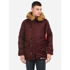 Парка Alpha Industries Slim Fit N-3B Parka 5XL Maroon/Orange лучшая модель в Полтаве