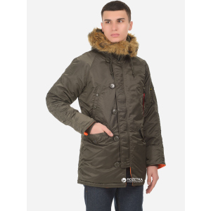 Парка Alpha Industries Slim Fit N-3B Parka 5XL Replica Grey/Orange