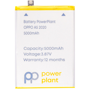 Акумуляторна батарея для телефону PowerPlant OPPO A5 2020 5000mAh