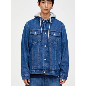 Джинсова куртка Pull & Bear 9716/500/400 L Синя джинс (09716500400042) ТОП в Полтаві