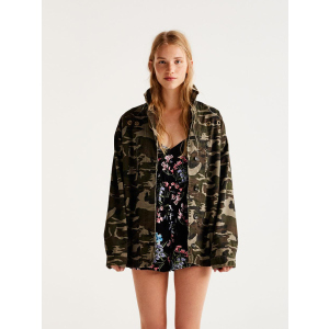 Джинсова куртка Pull &amp; Bear XAZ134035DLCH L Хакі (DD8000002747110) ТОП в Полтаві