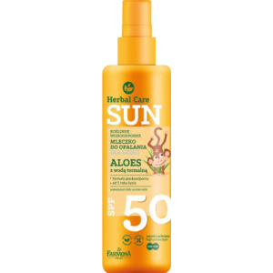 Водостойкое детское молочко для загара Farmona Herbal Care Sun SPF 50 150 мл (5900117972847) в Полтаве