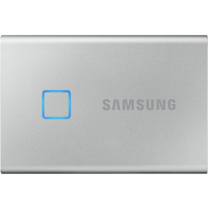 Samsung Portable SSD T7 TOUCH 2TB USB 3.2 Type-C (MU-PC2T0S/WW) External Silver ТОП в Полтаве