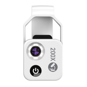 Макро об'єктив Apexel 200Х CPL Лінза Мікроскоп для смартфона планшета Поляризаційний фільтр Білий